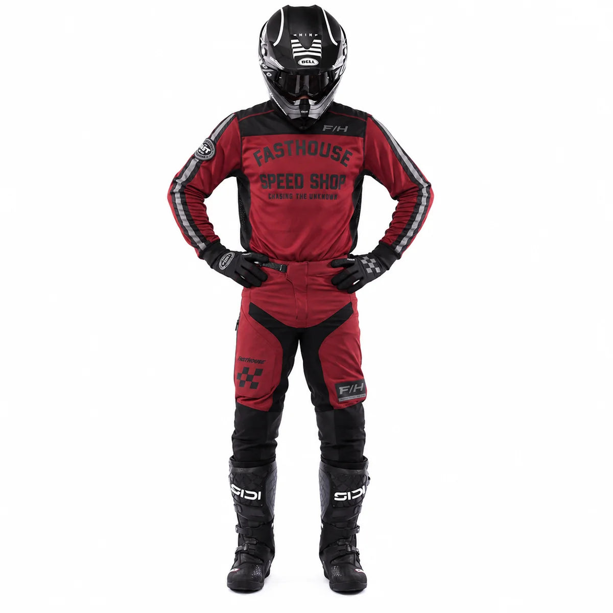 Sanguaro Petrol LS Jersey, Cardinal