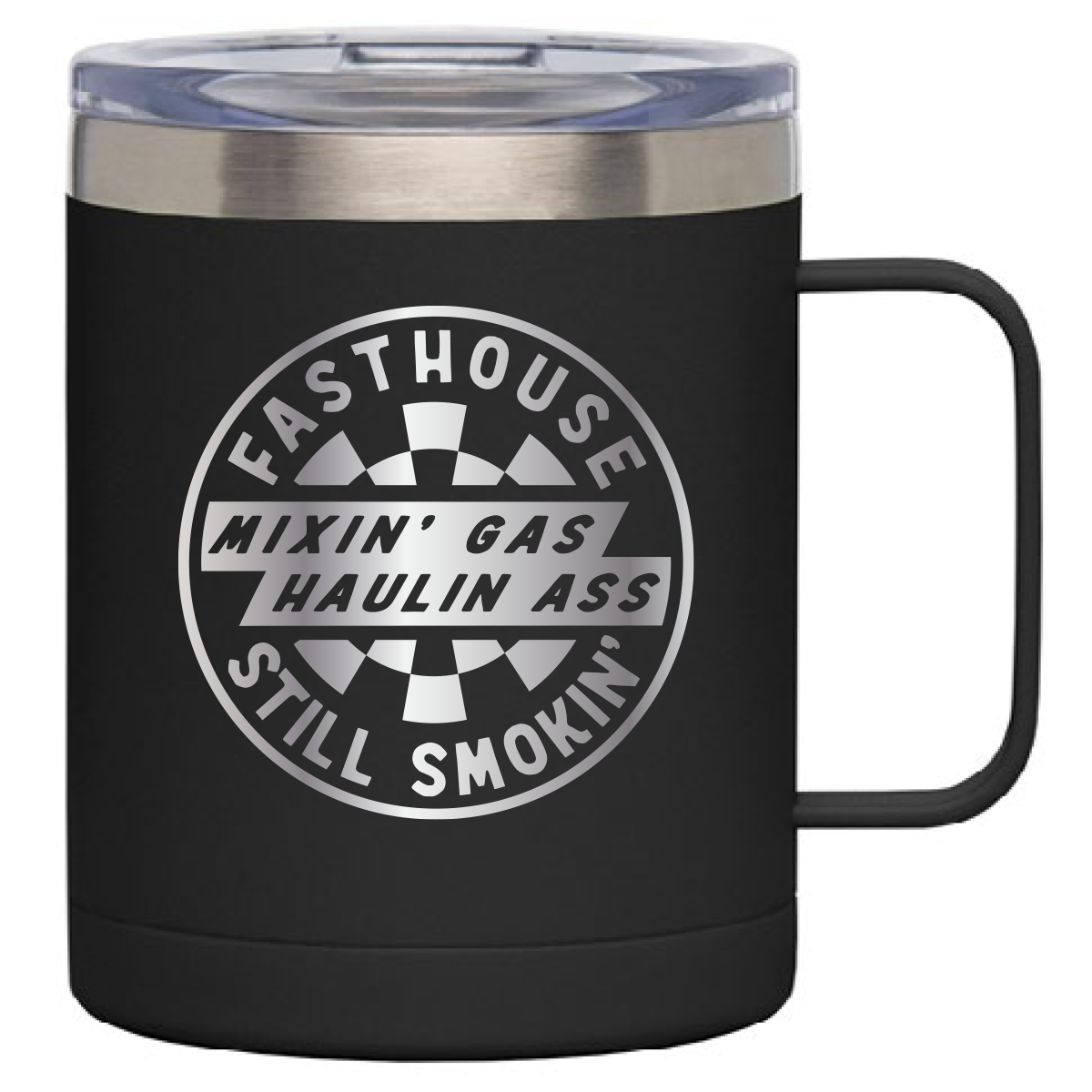 Oil Burner Insulated Travel Mug, Black