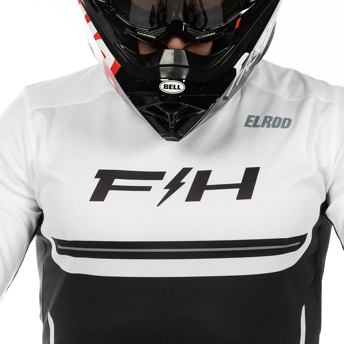 Elrod React Jersey, White/Black