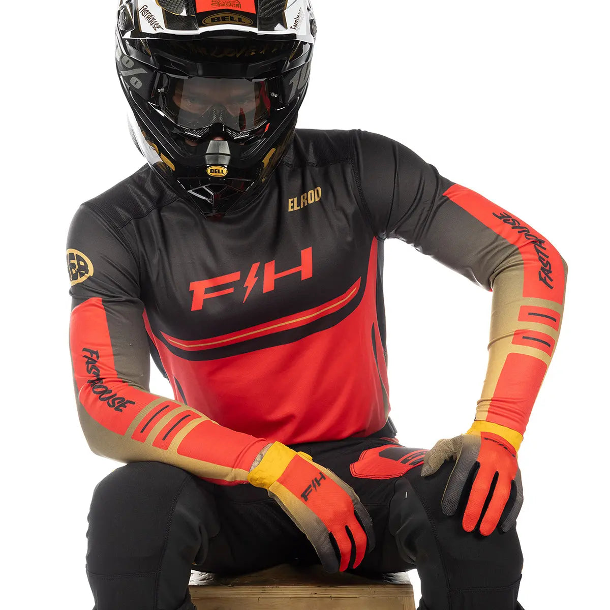 Elrod React Jersey, Racing Red/Black