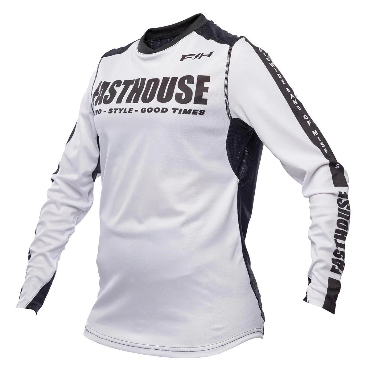 Women's Elrod Storm LS Jersey, White/Black