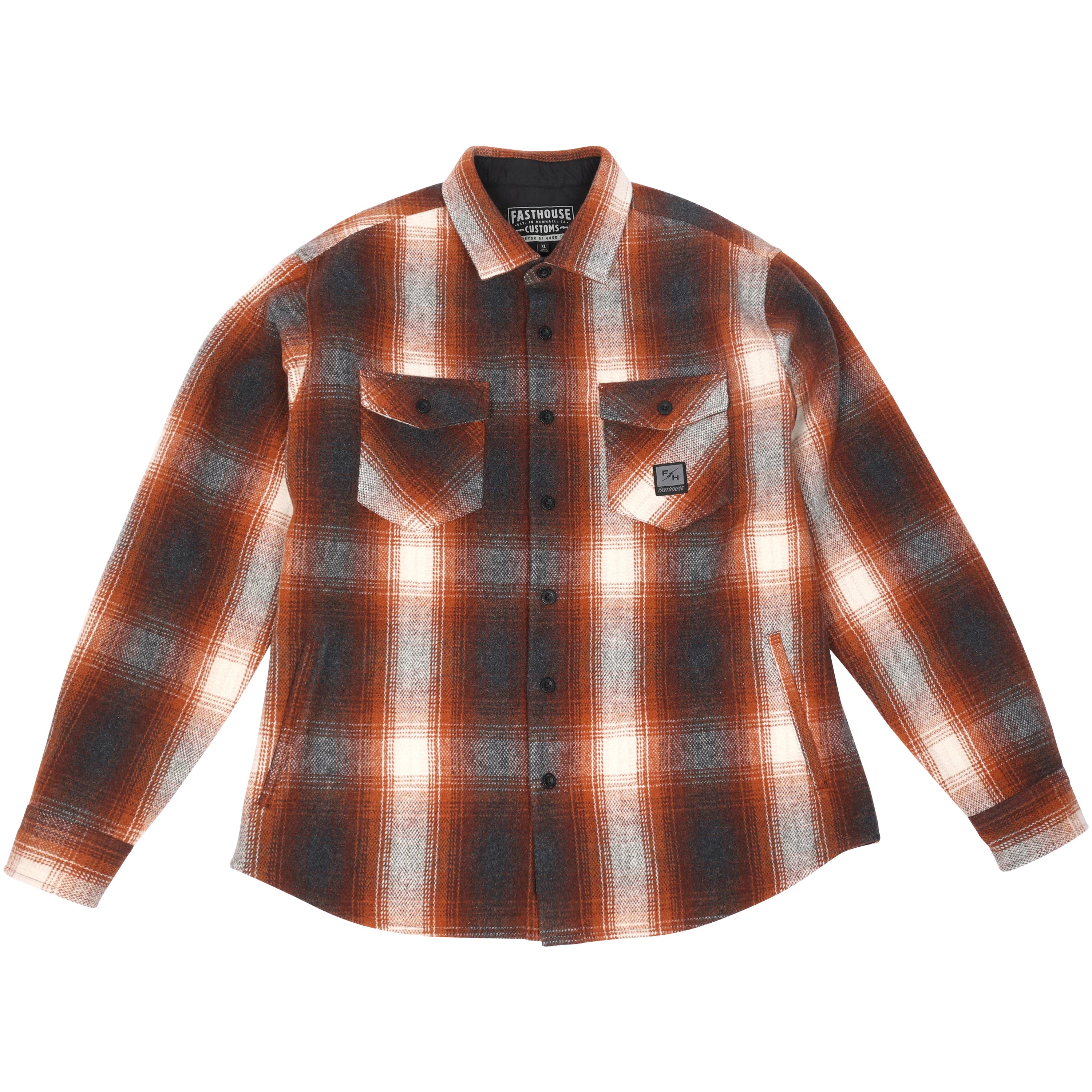 Folsom Heavyweight Flannel - Rust