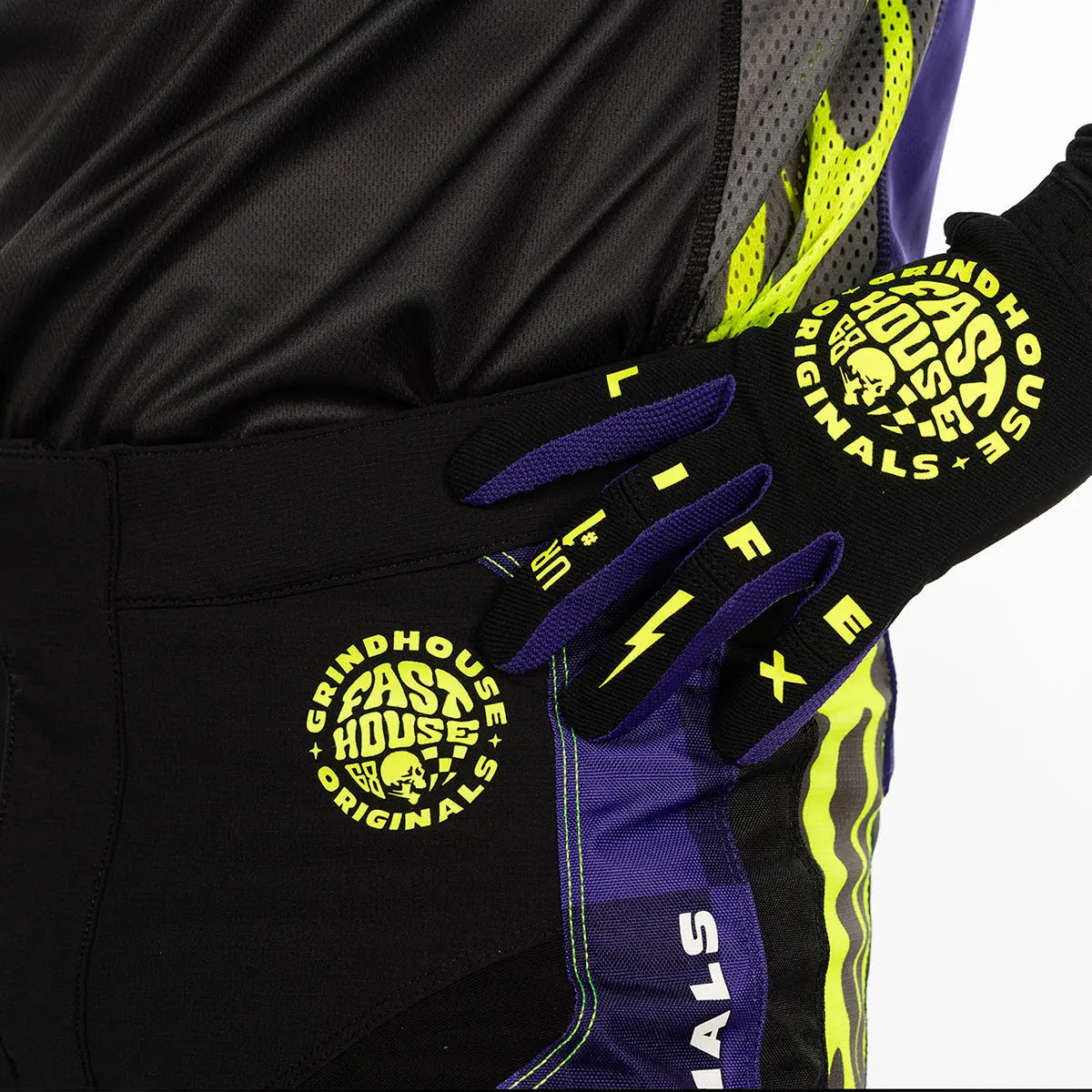 Youth Speed Style Atomic Glove, High Viz/Black