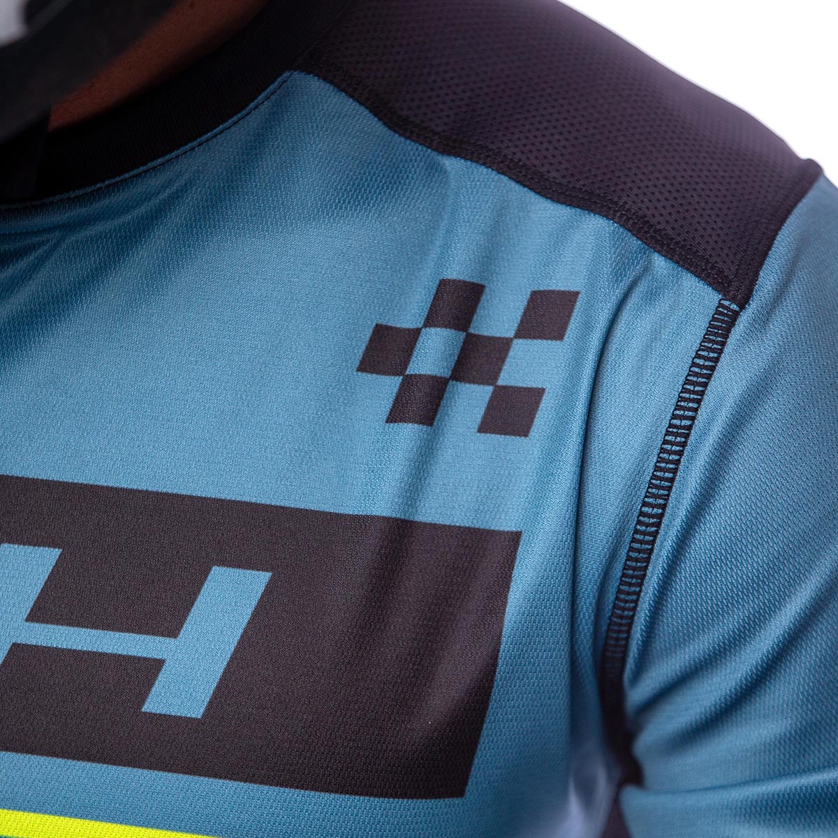 Grindhouse Pro Apex LS Jersey, Slate/Flo Green