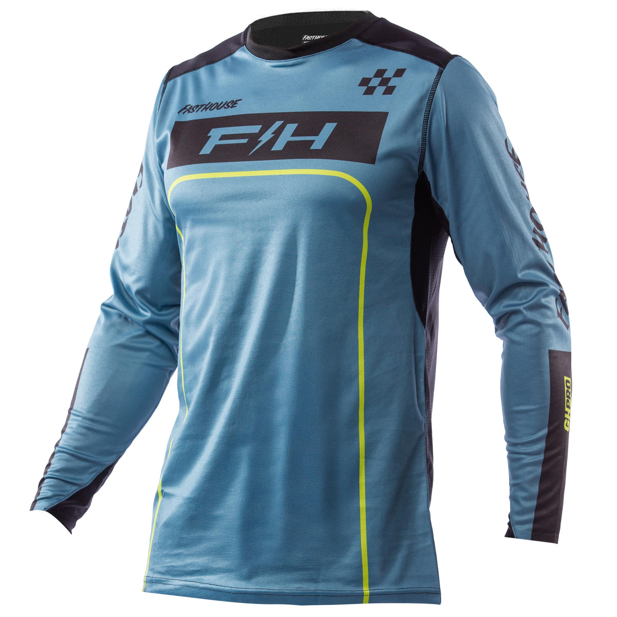 Grindhouse Pro Apex LS Jersey, Slate/Flo Green