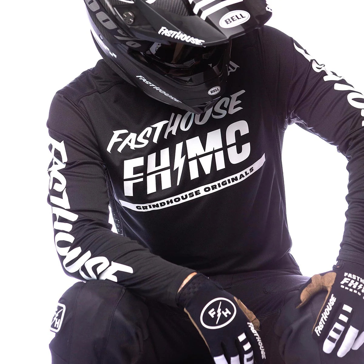Grindhouse Score LS Jersey, Black/White