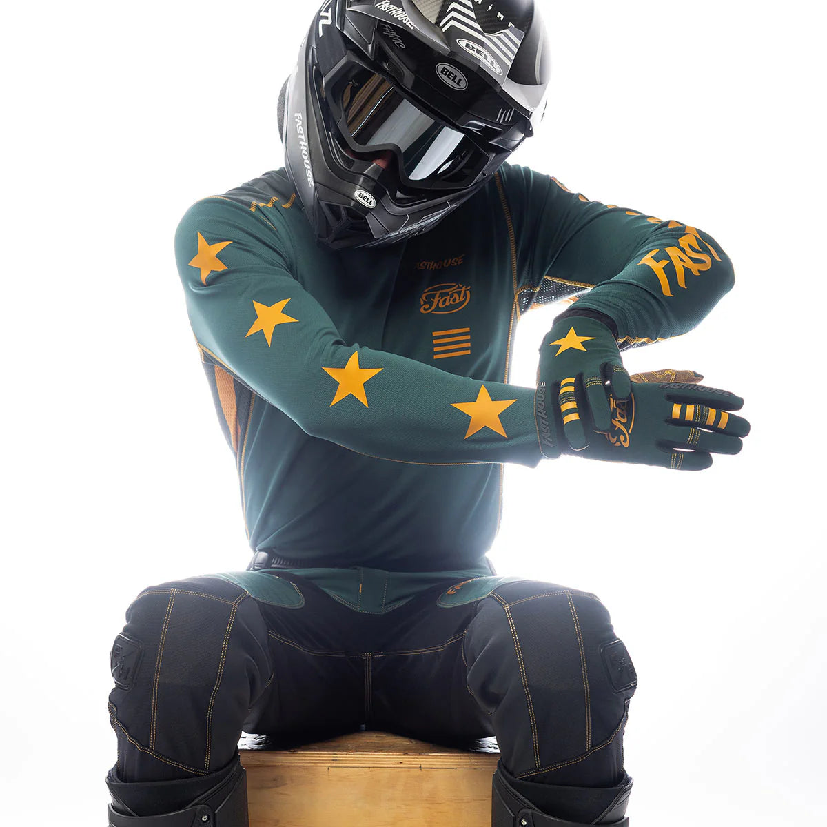 Grindhouse Ramone Jersey - Pine/Black