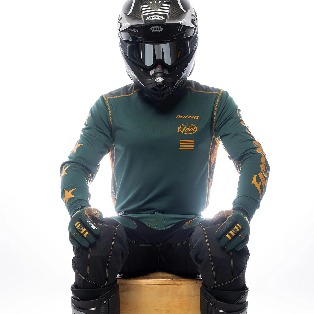 Grindhouse Ramone Jersey - Pine/Black