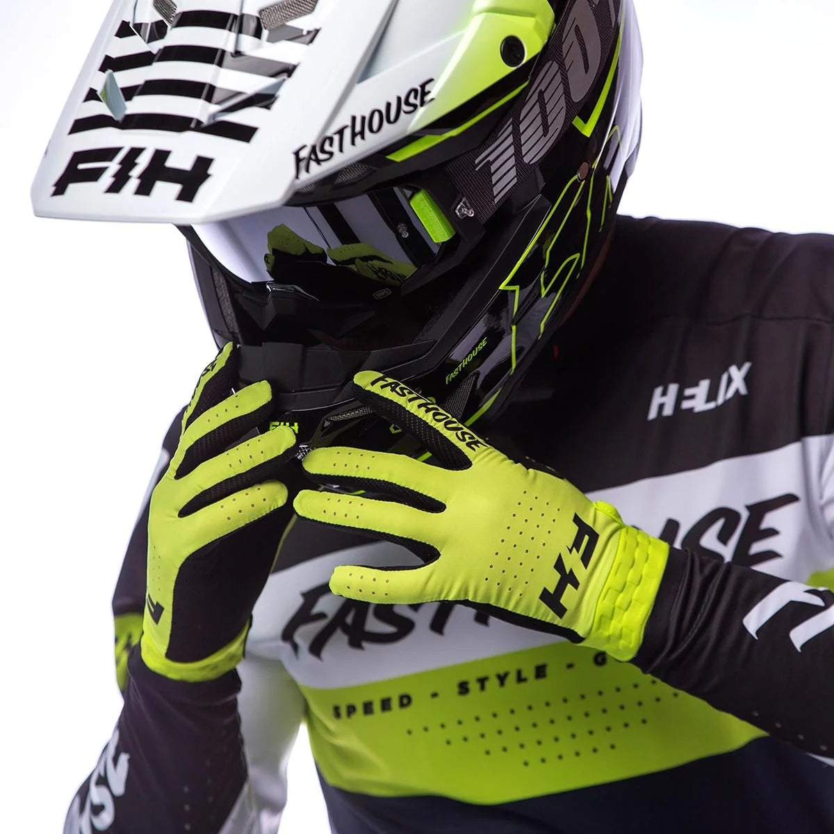 Helix Daytona Glove, Flo Green