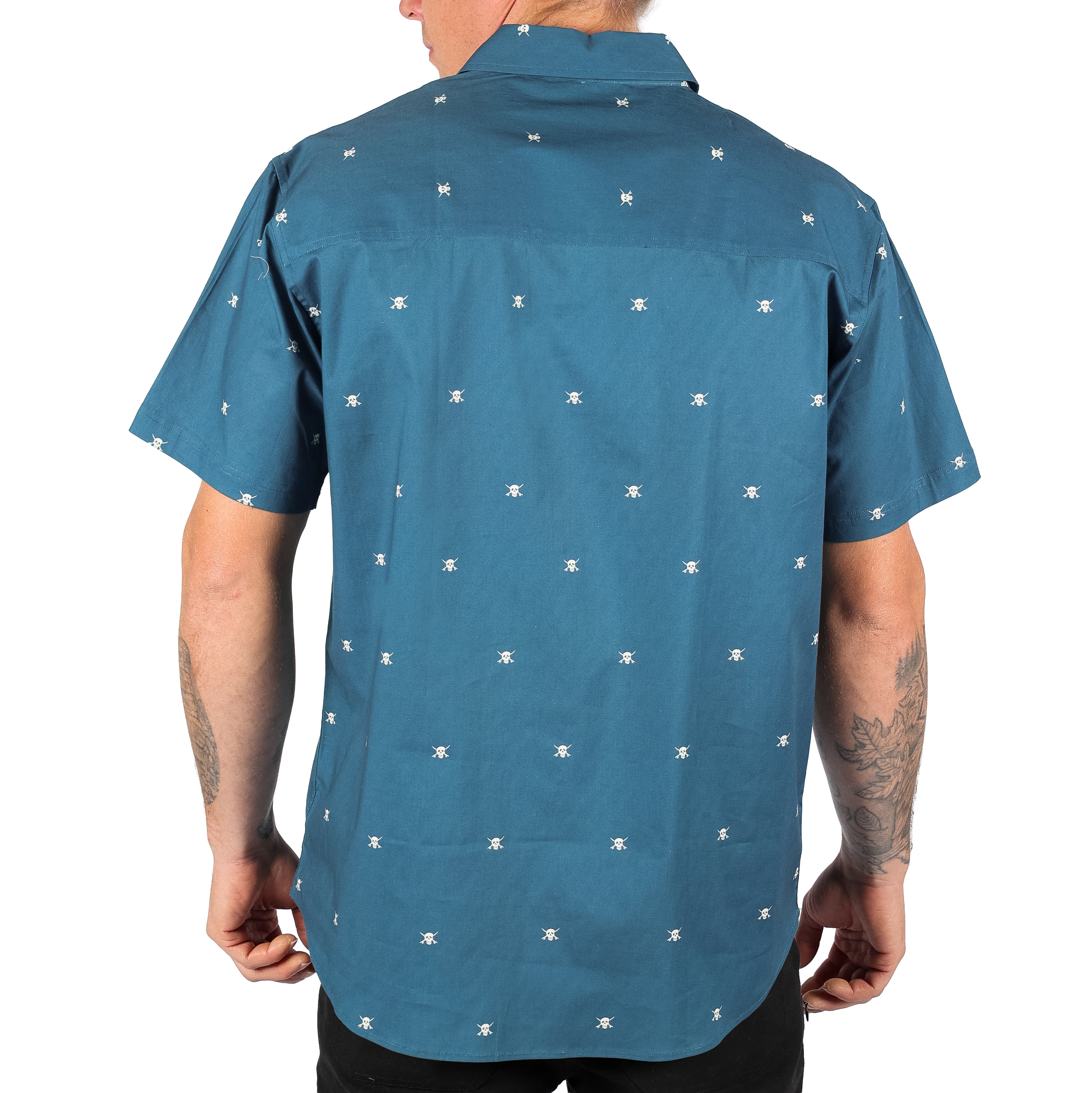 Jasper Button Up Shirt - Vintage Blue