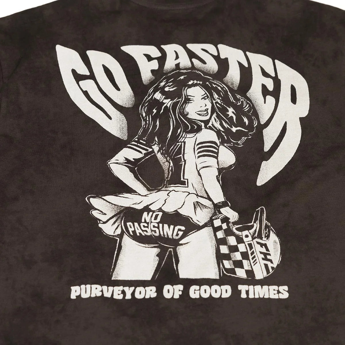 No Pass SS Tee, Black Crystal Wash
