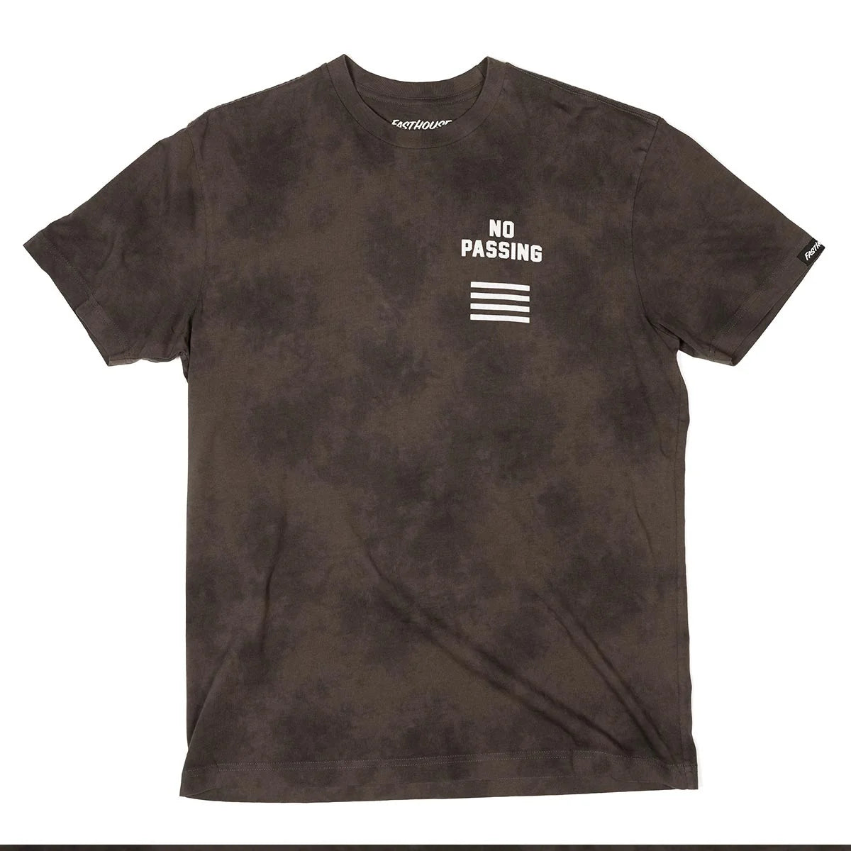 No Pass SS Tee, Black Crystal Wash