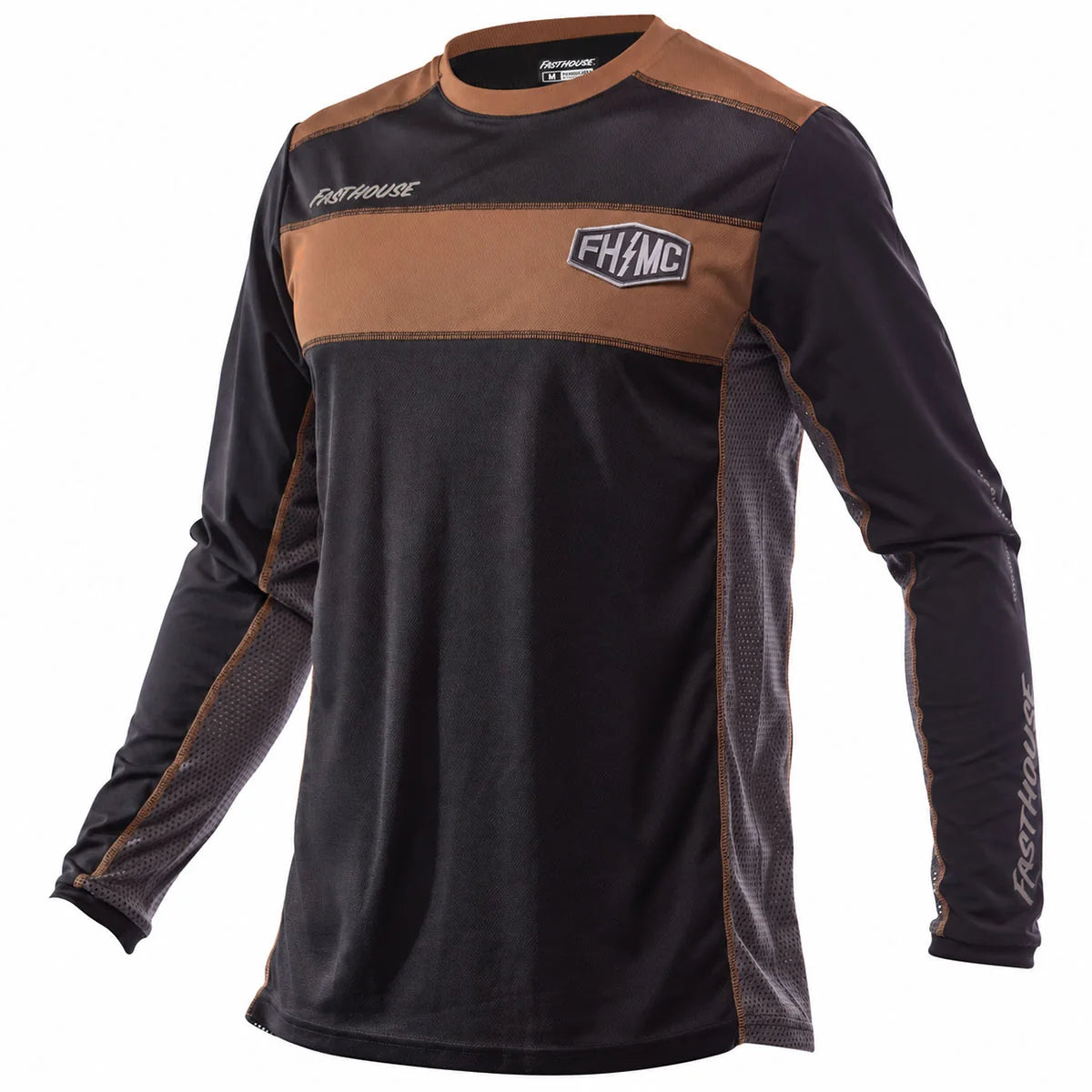 Off-Road Bronx LS Jersey, Black/Camel