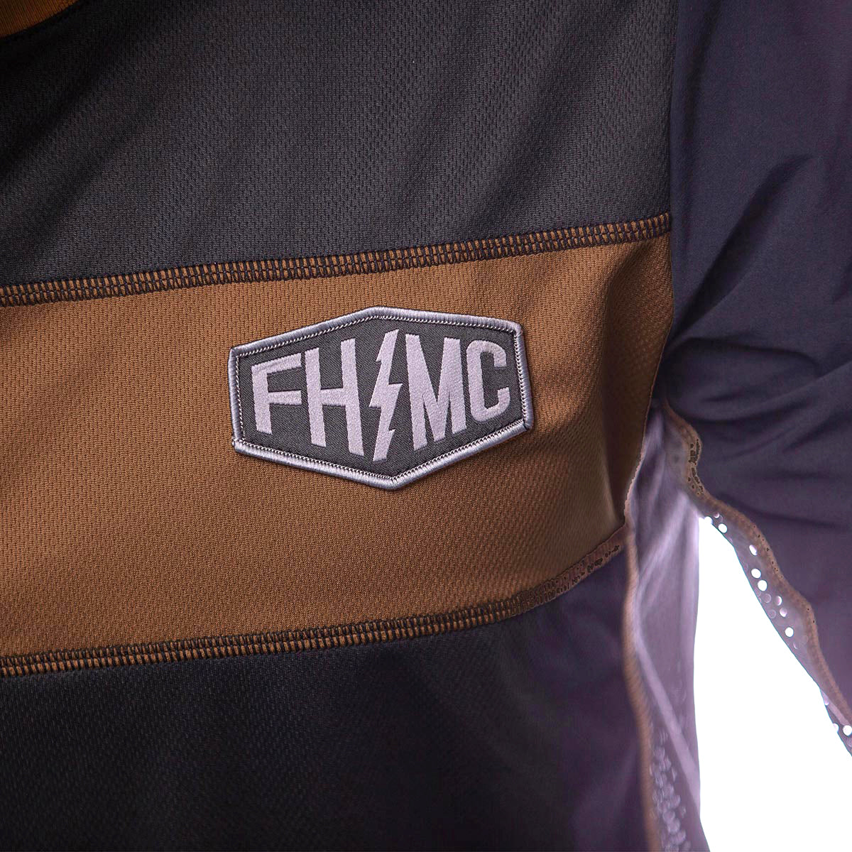 Off-Road Bronx LS Jersey, Black/Camel