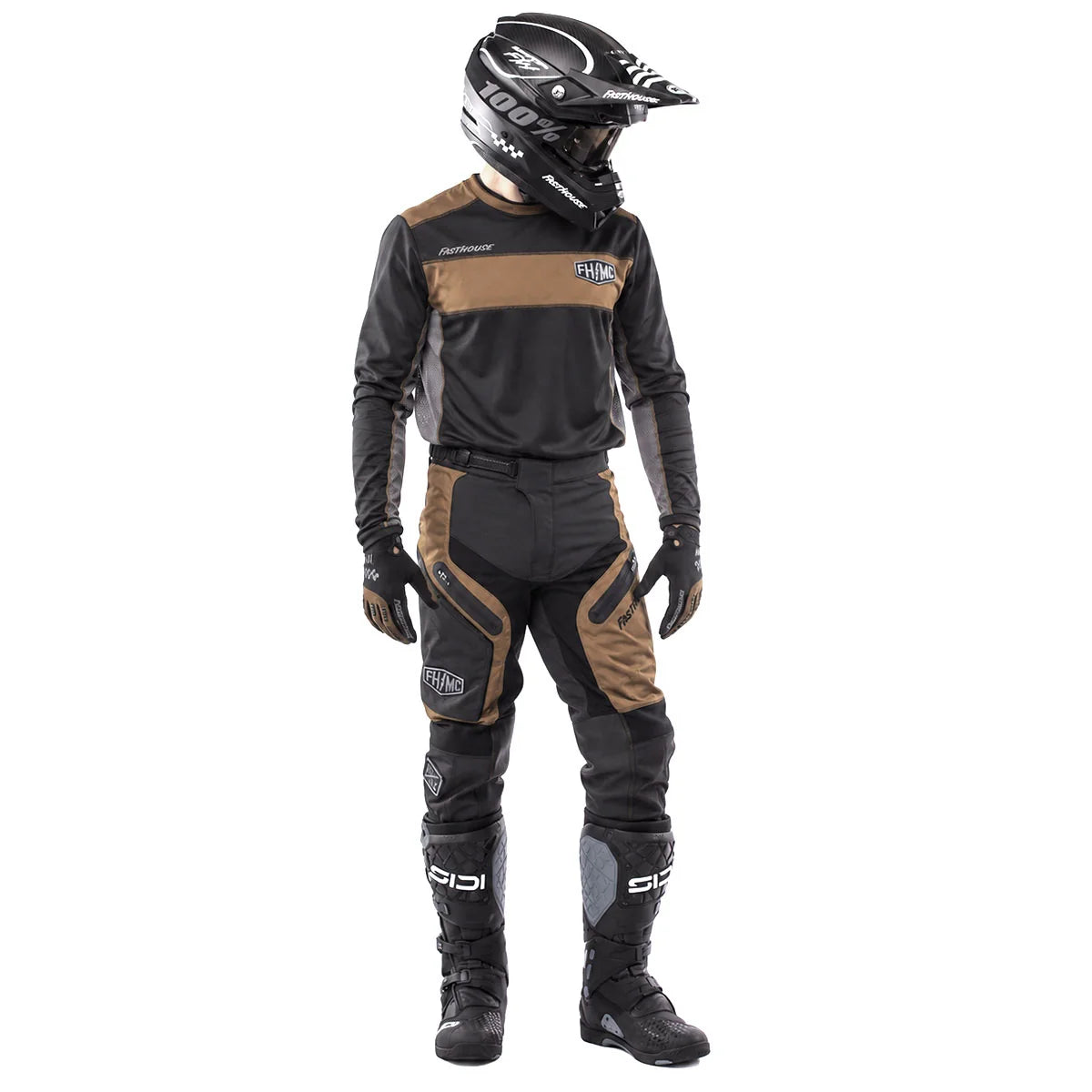 Off-Road Bronx LS Jersey, Black/Camel