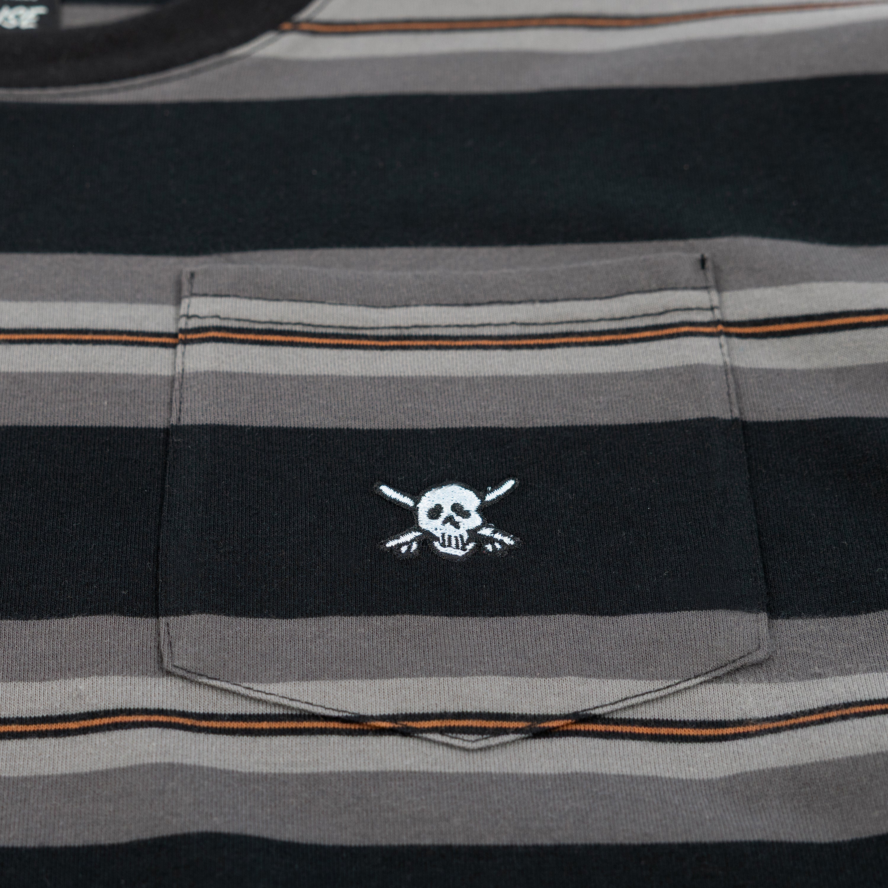 Rufus Stripe Yarn Dye Tee - Black/Gray