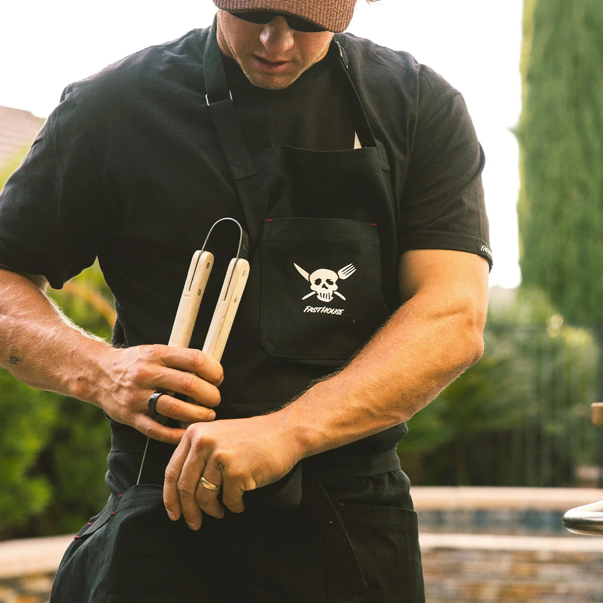 Rufus Canvas Apron Black