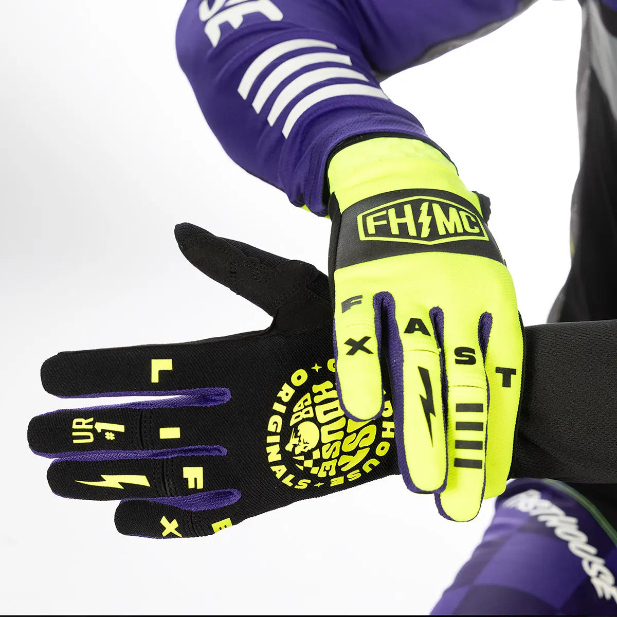 Youth Speed Style Atomic Glove, High Viz/Black