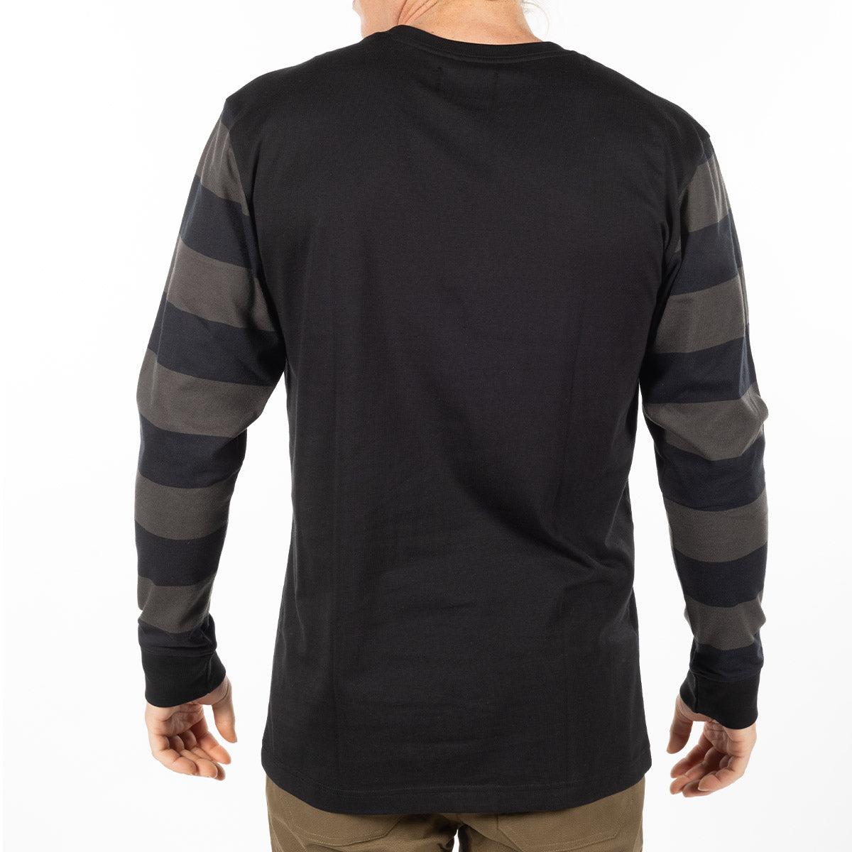 Sherwin Yarn Dye Long Sleeve Tee - Black
