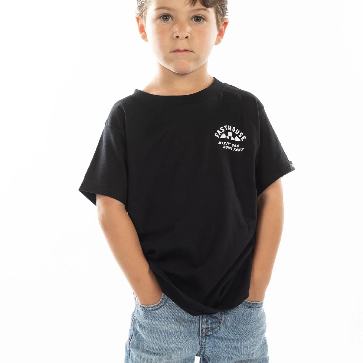Toddler Oil Burner SS Tee, Black