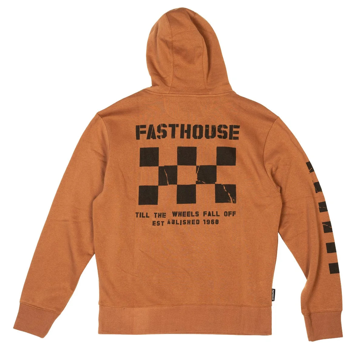 Torn Hooded Pullover, Rust