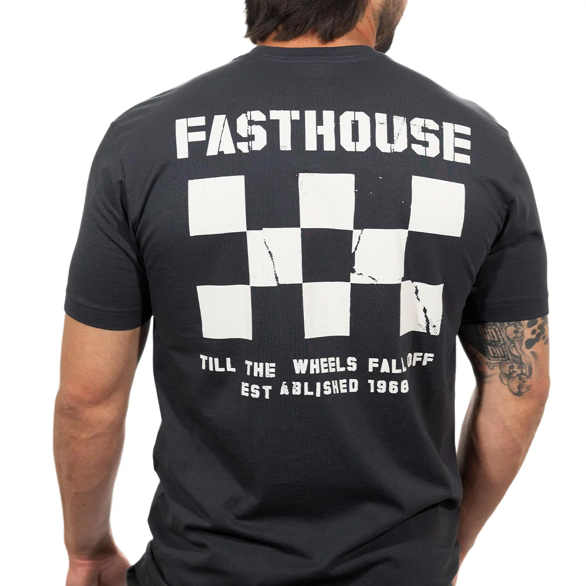 Torn SS Tee Graphite Black