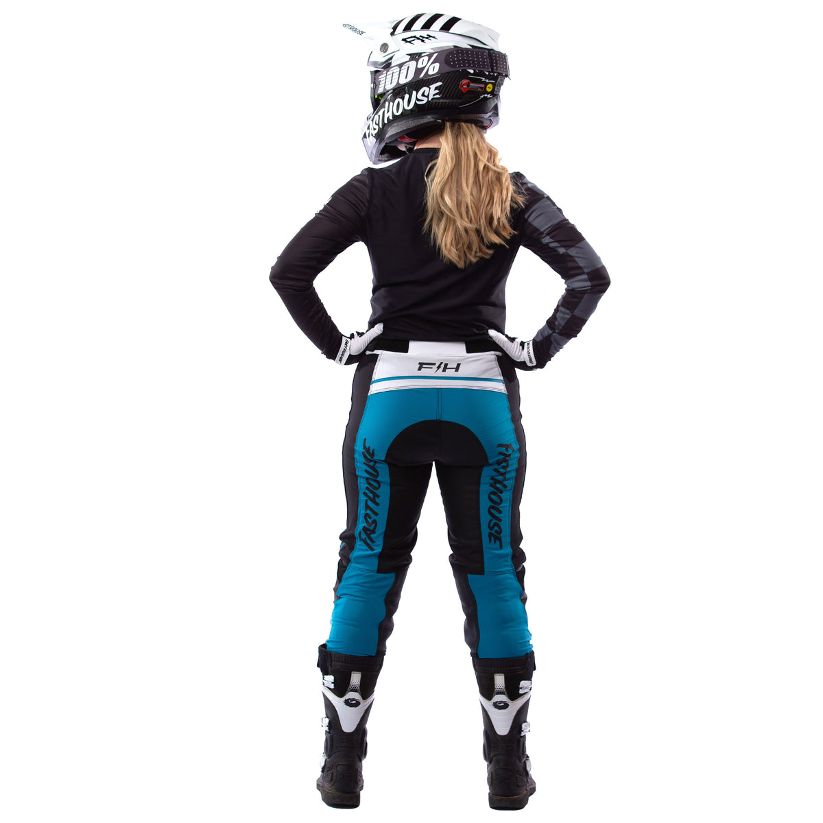 Women's Grindhouse Pro Apex Pant, Black/Electric Blue