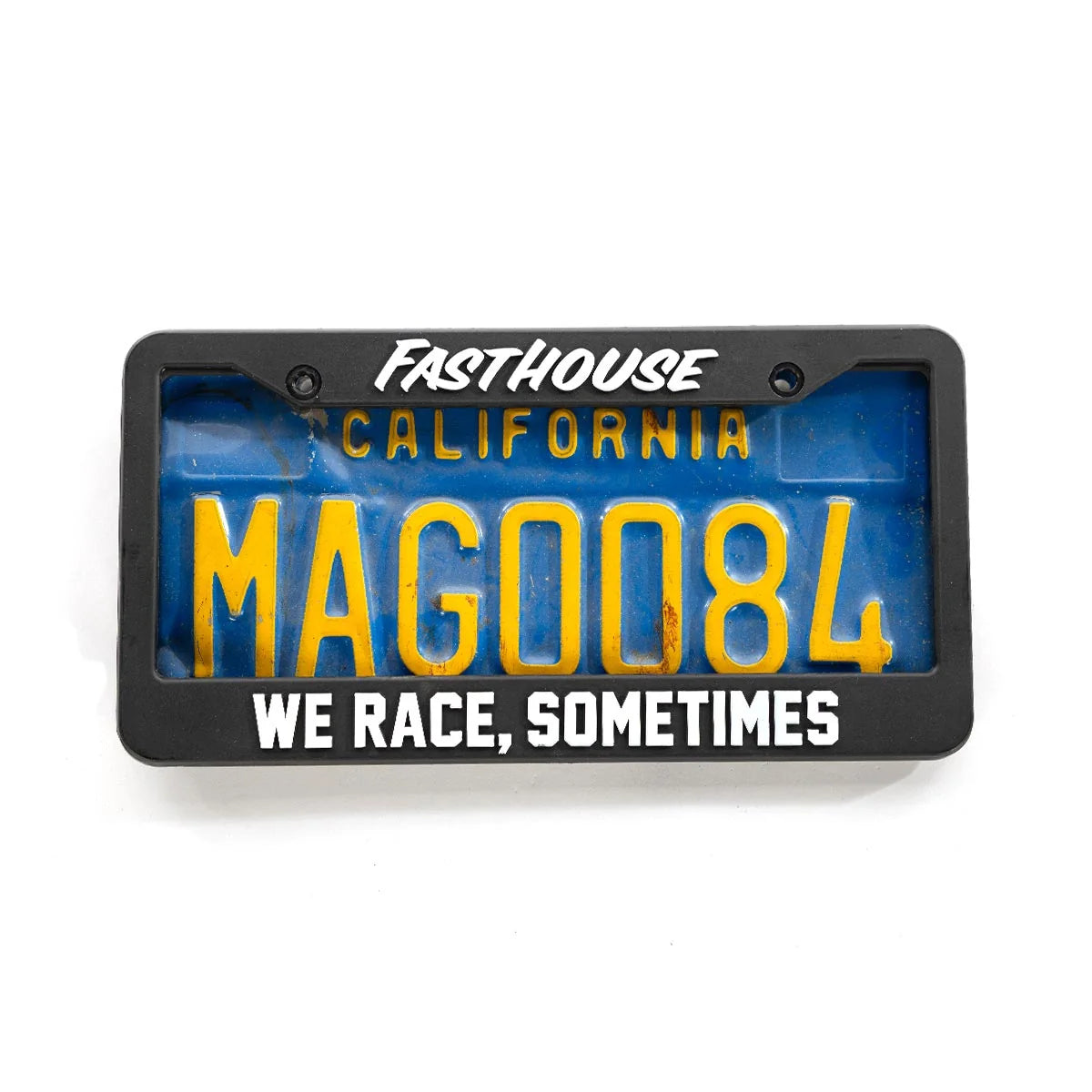 We Race License Plate Frame Black