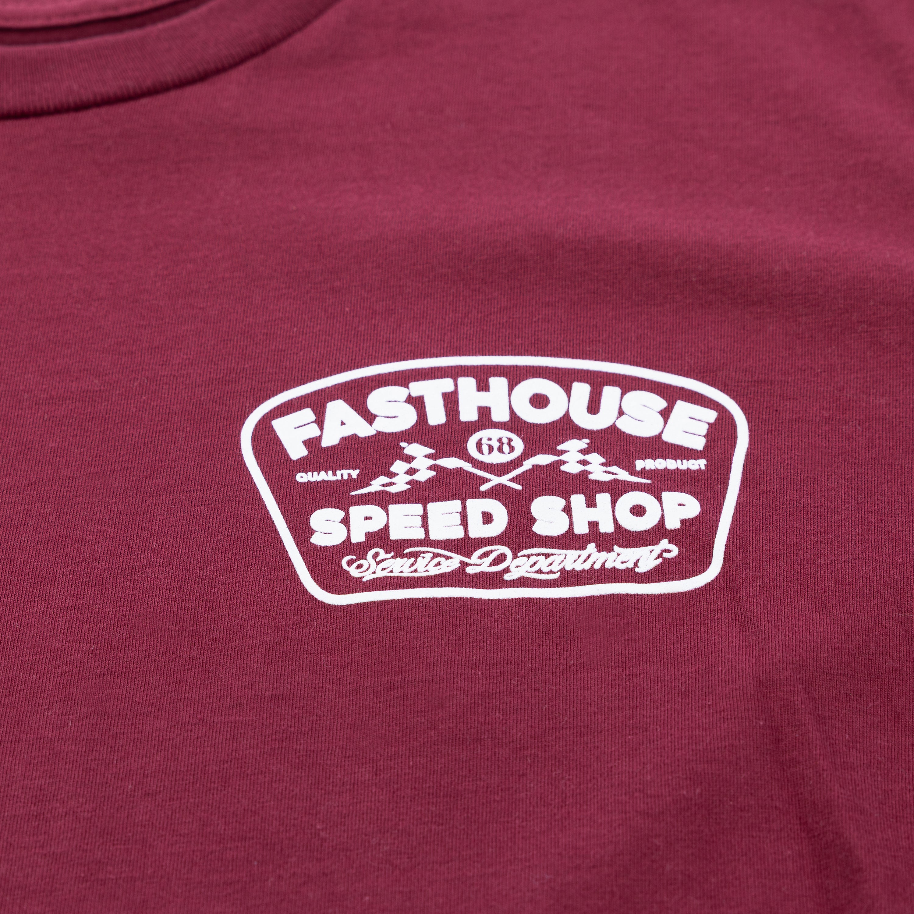 Wedged Tee - Maroon