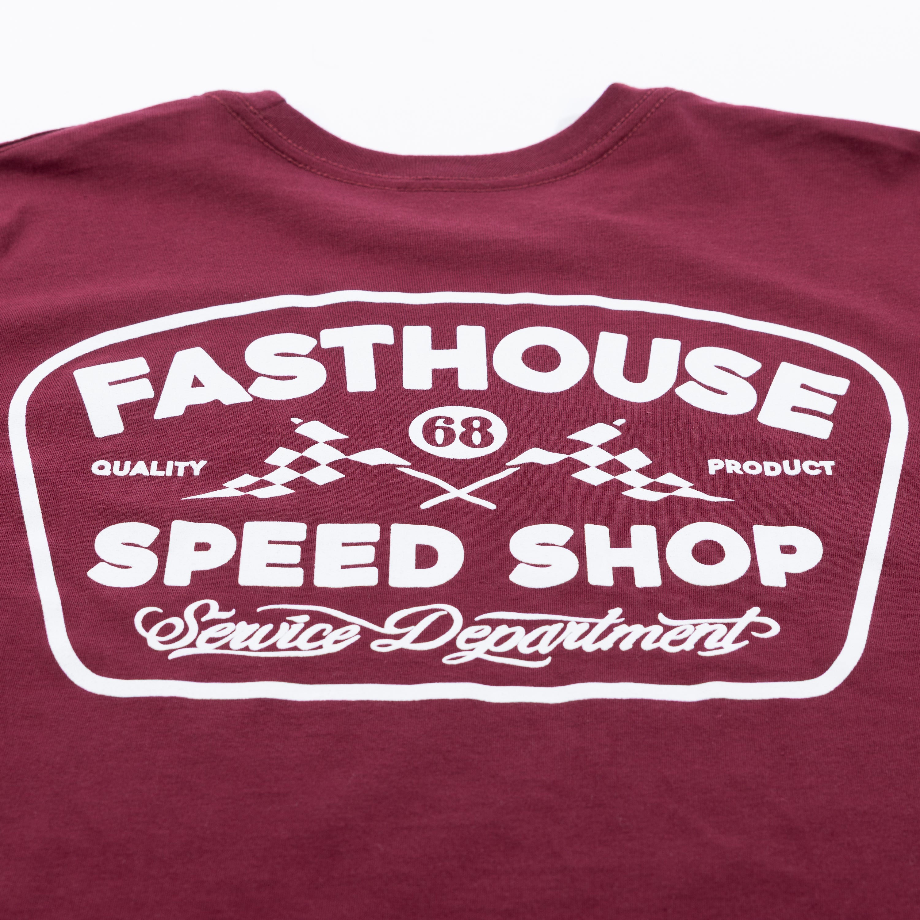 Wedged Tee - Maroon