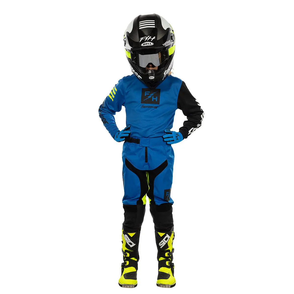 Youth Carbon Echo Jersey, Electric Blue