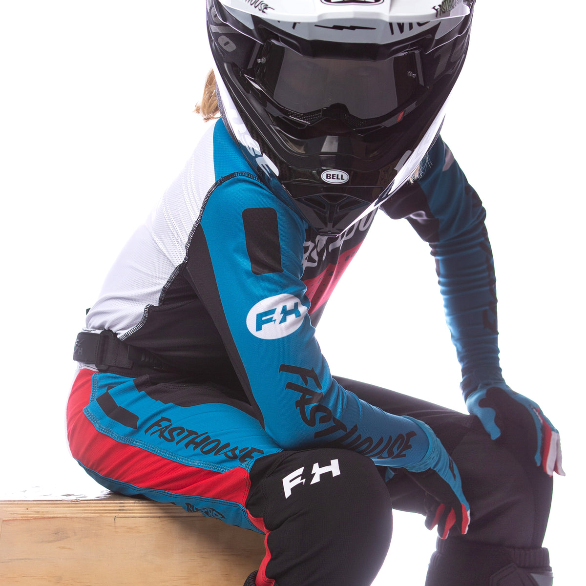 Youth Grindhouse Pro Daytona LS Jersey, Electric Blue/Black