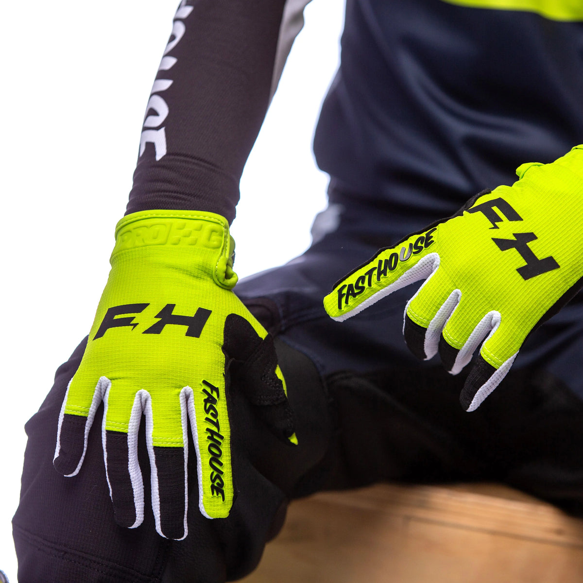 Youth Grindhouse Pro Apex Glove, Flo Green