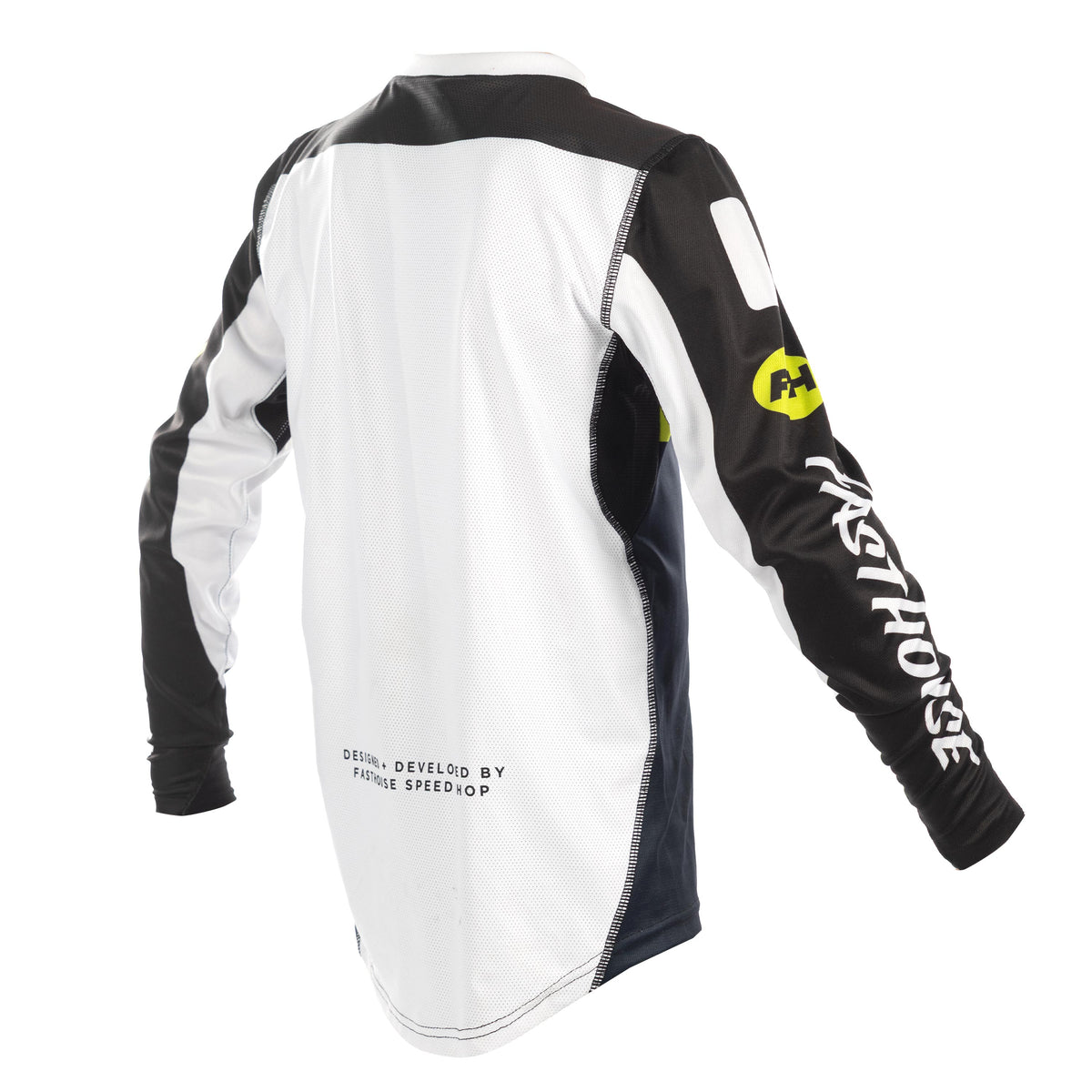 Youth Grindhouse Pro Daytona LS Jersey, Black/Flo Green