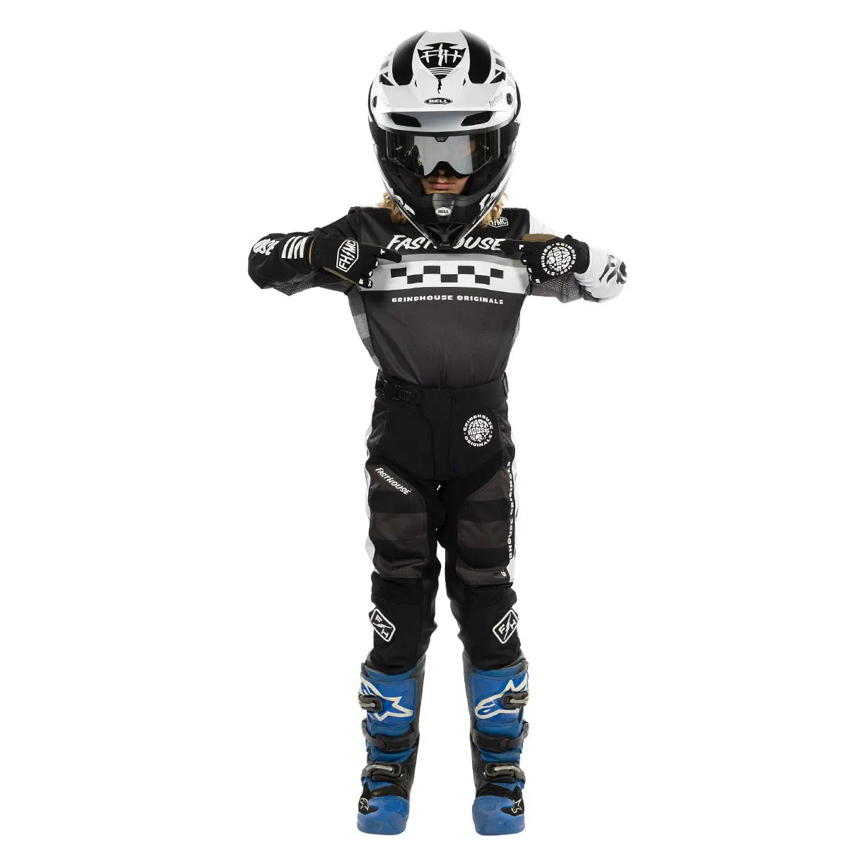 Youth Grindhouse Atomic Jersey, Black/Gray