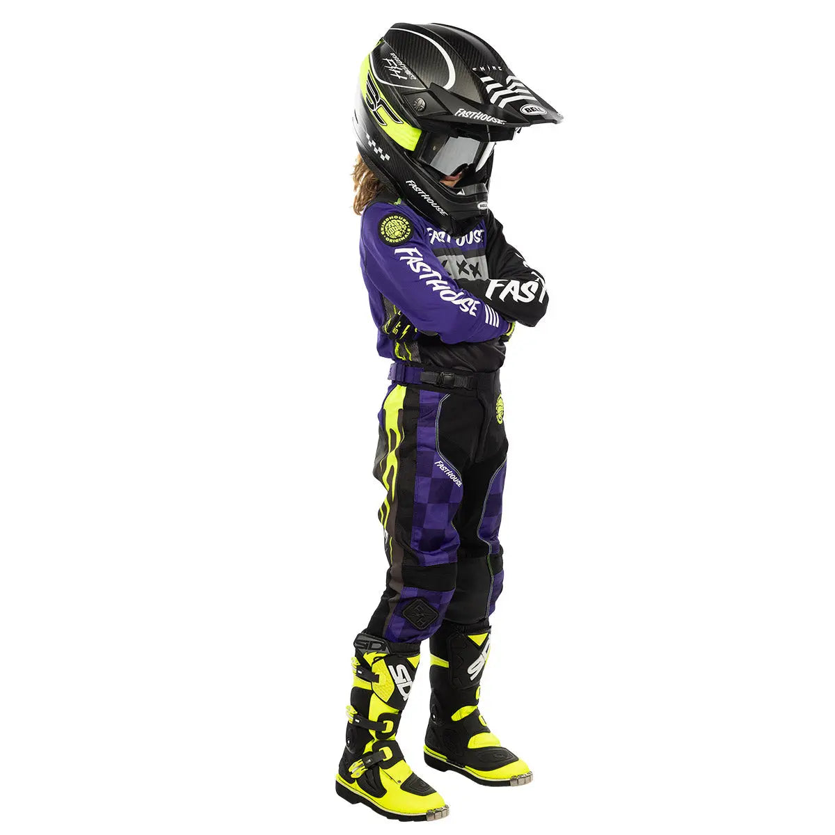 Youth Grindhouse Grimm Pant, FH Purple/Black