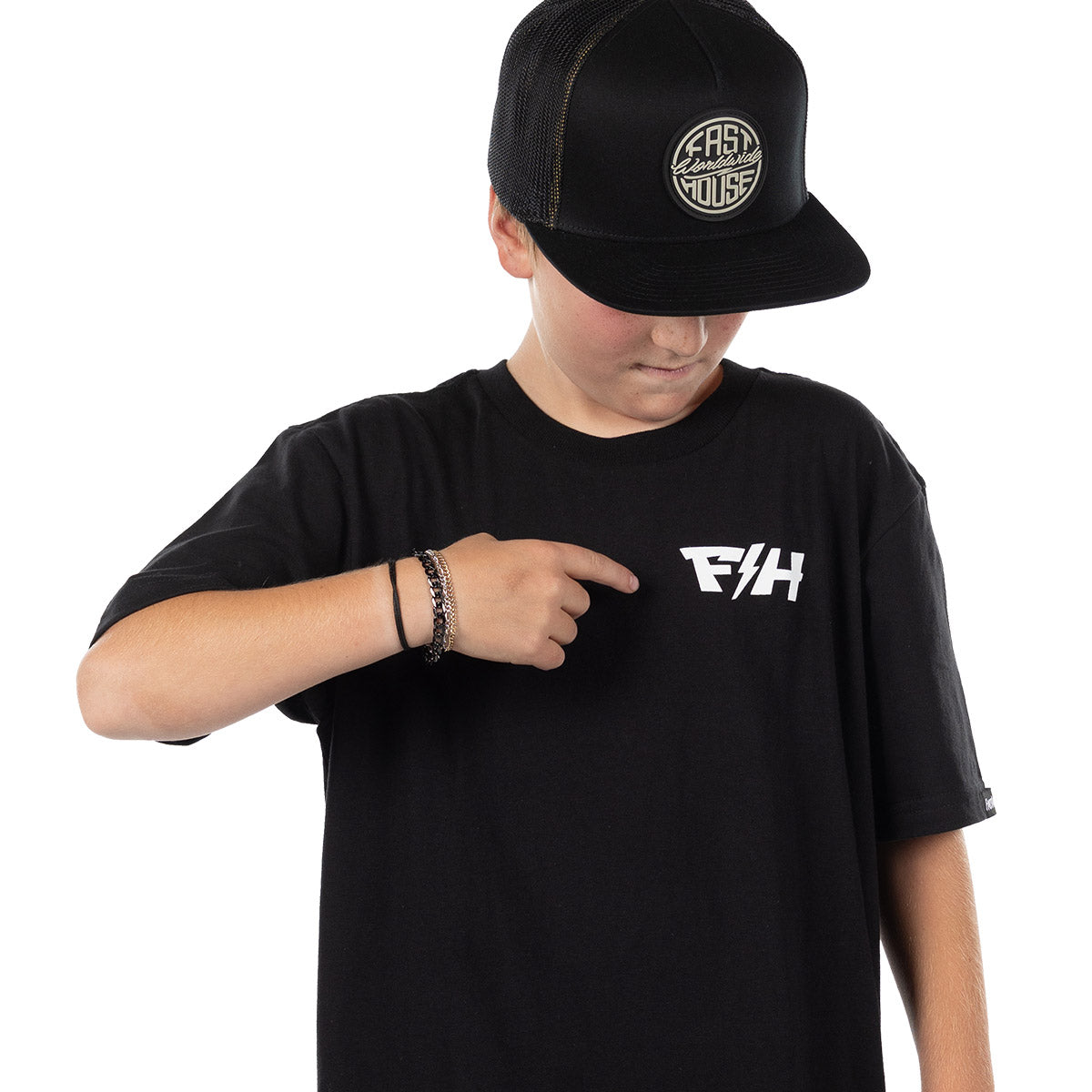 Youth Pillar Tee - Black