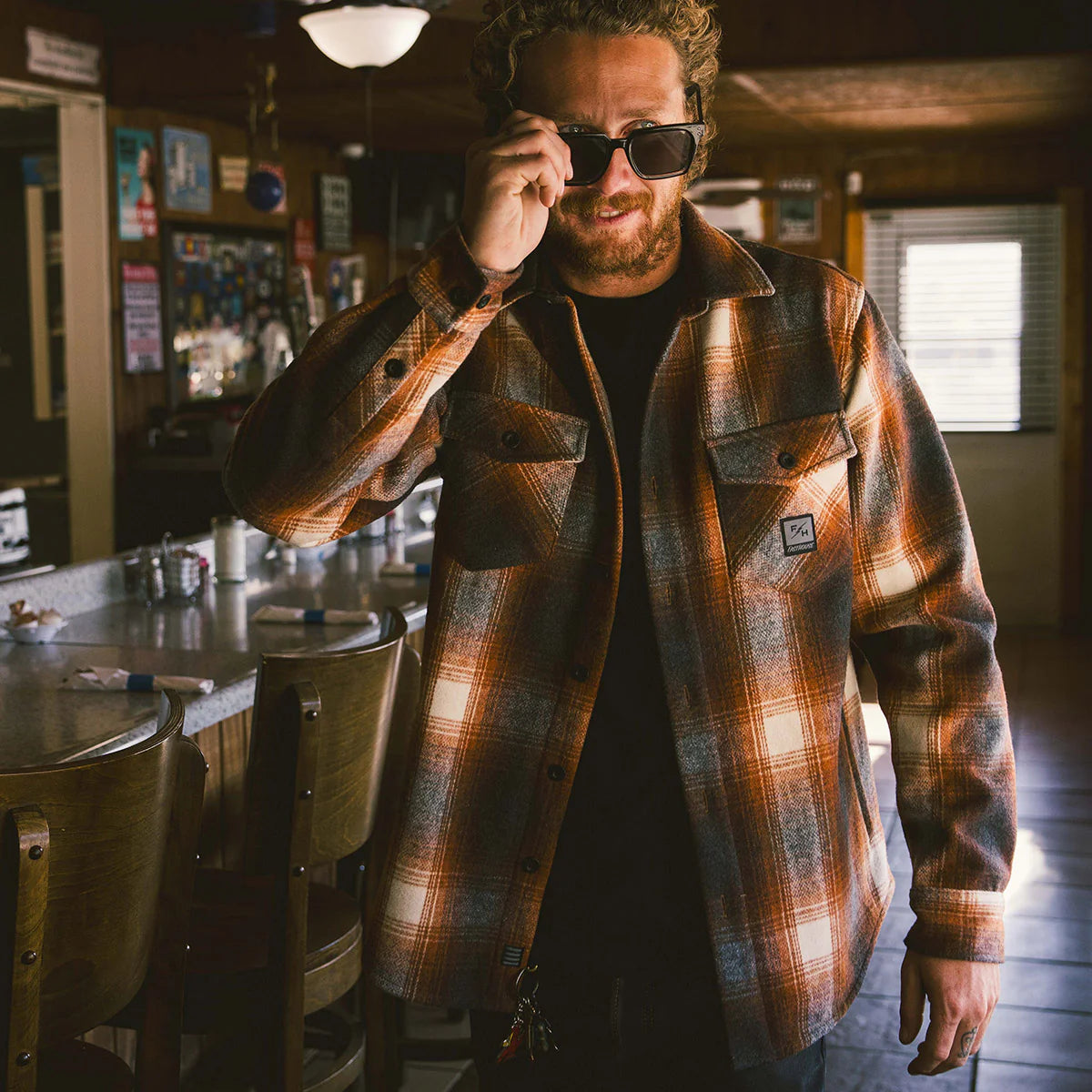 Folsom Heavyweight Flannel - Rust