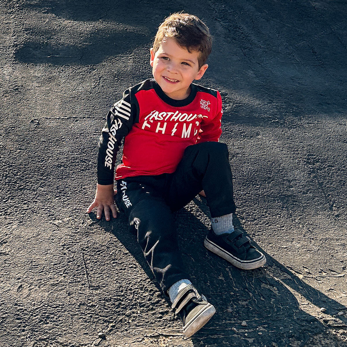 Toddler Akin Jersey - Red/Black