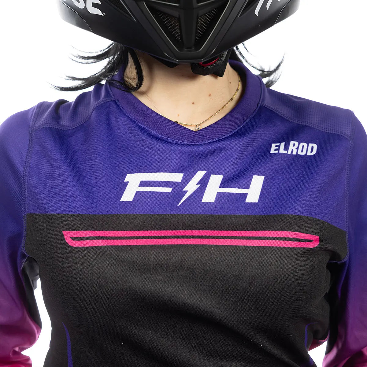 Women's Elrod React  Jersey, Electric Fuchsia/FH Purple