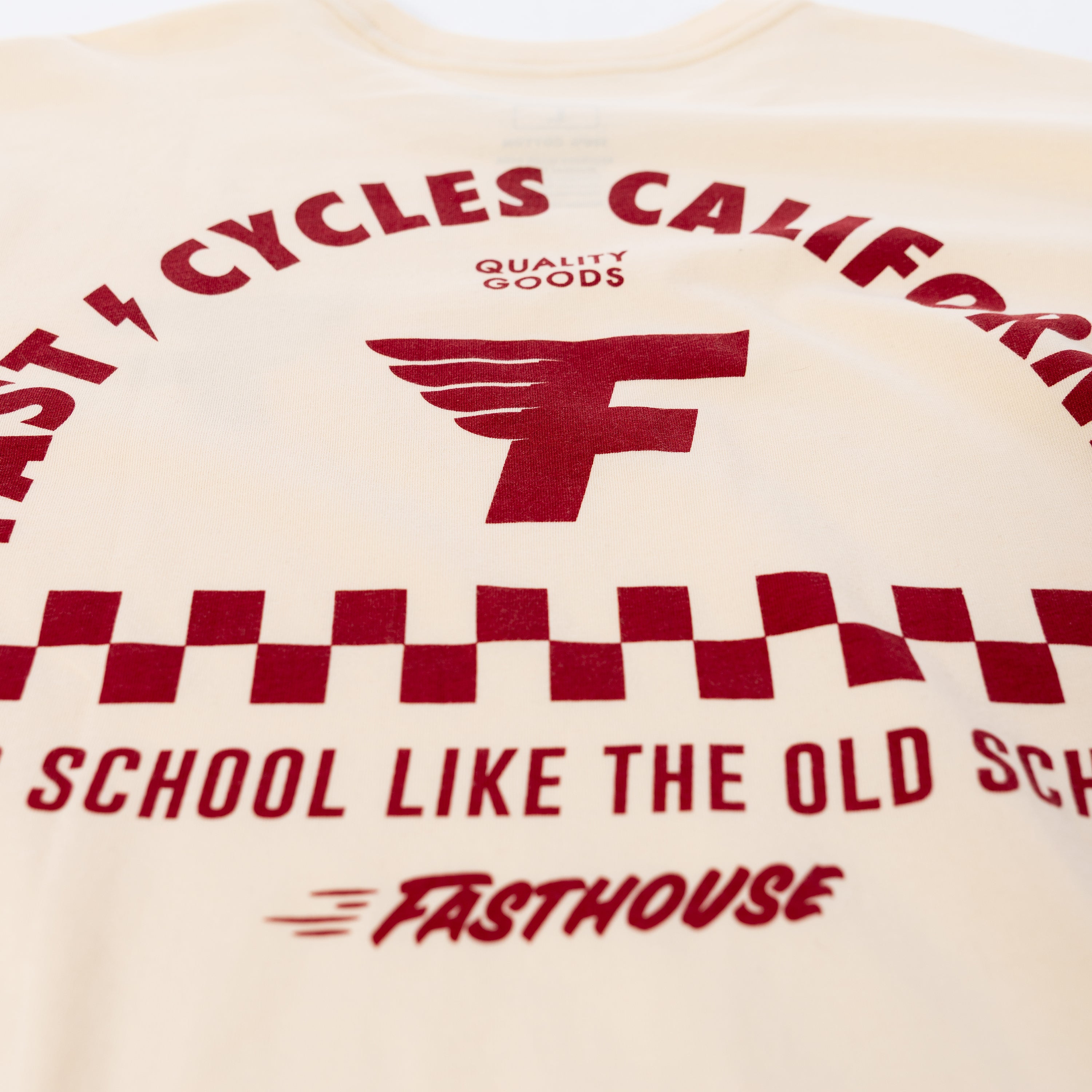 Fast Cycles Tee - Natural