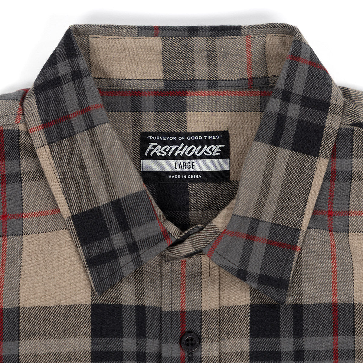 Saturday Night Special Flannel - Greige/Black