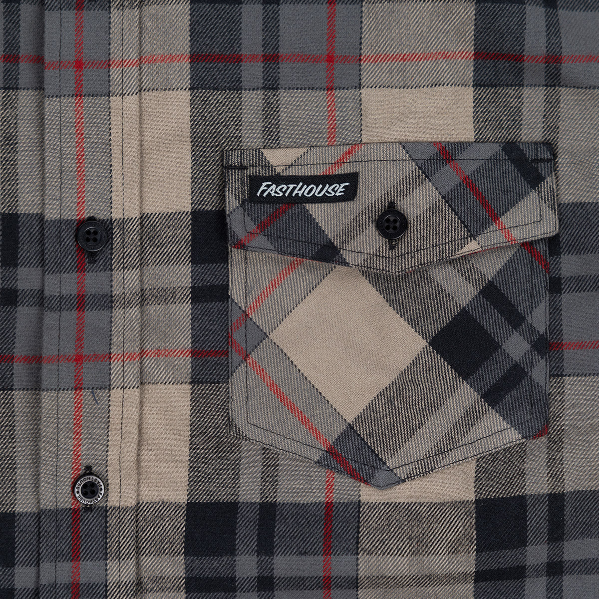 Saturday Night Special Flannel - Greige/Black