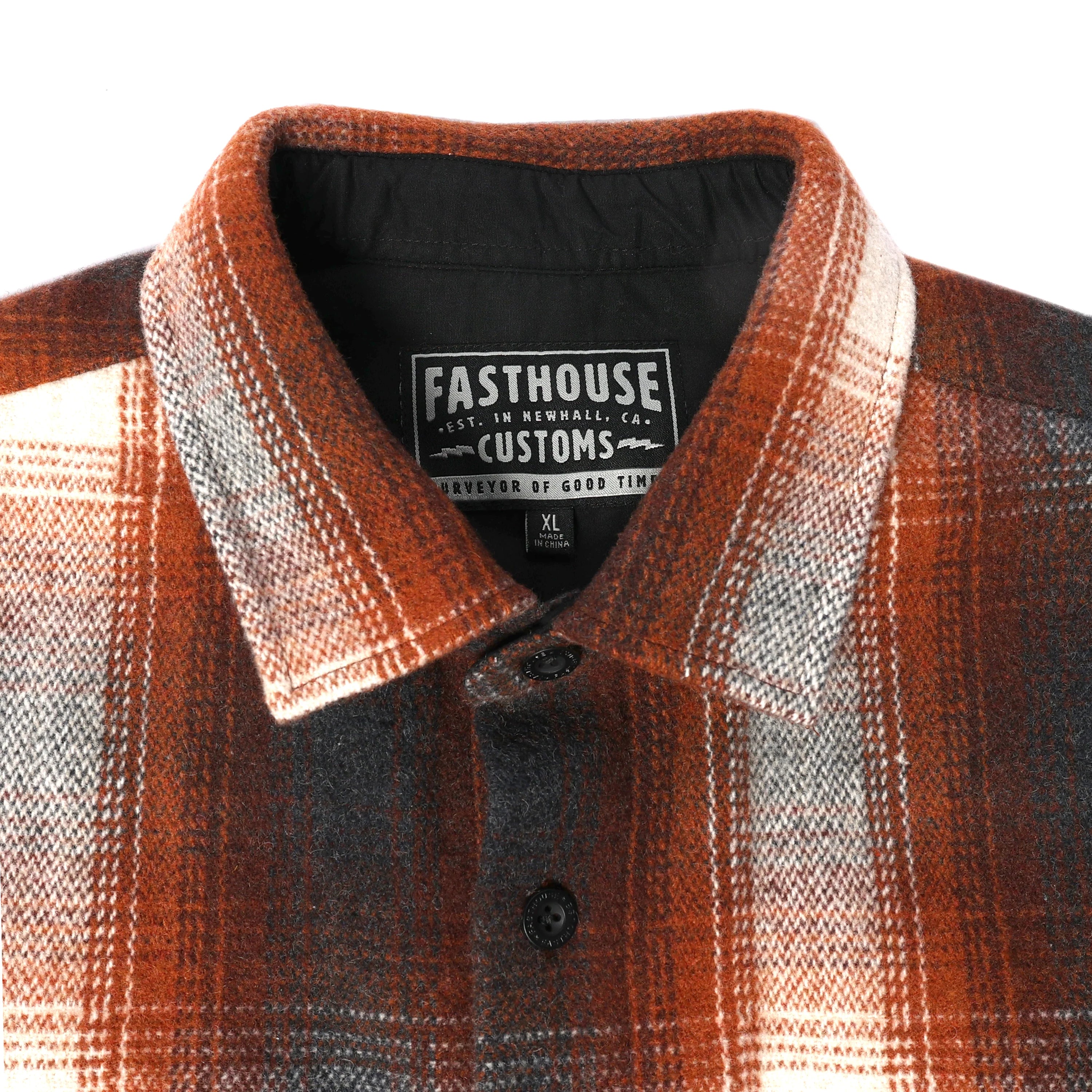 Folsom Heavyweight Flannel - Rust
