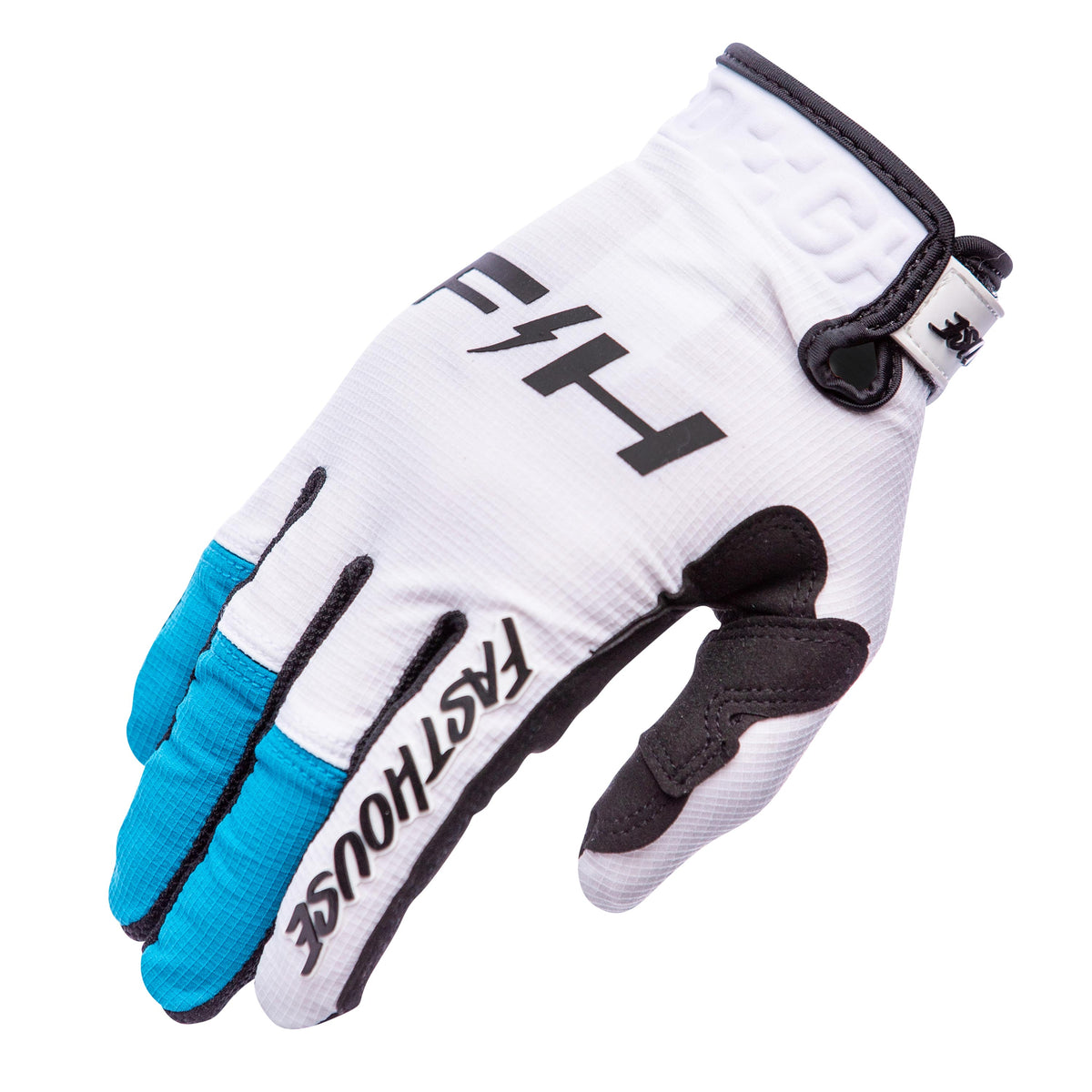 Grindhouse Pro Apex Glove, White/Electric Blue