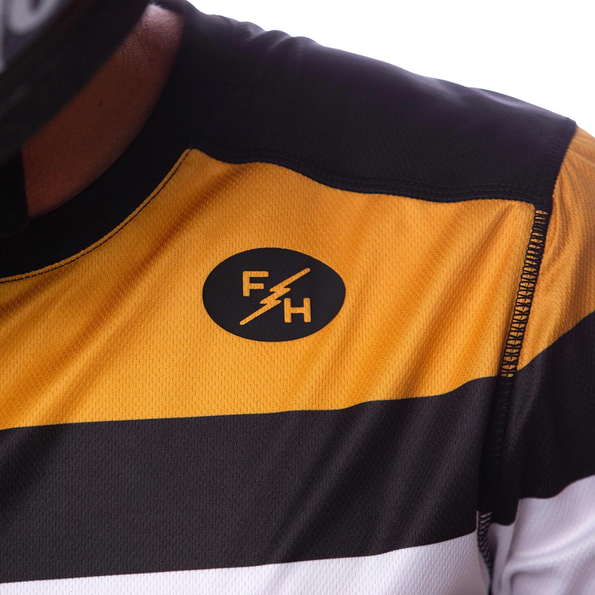 Grindhouse Analogue LS Jersey, Vintage Gold/Black