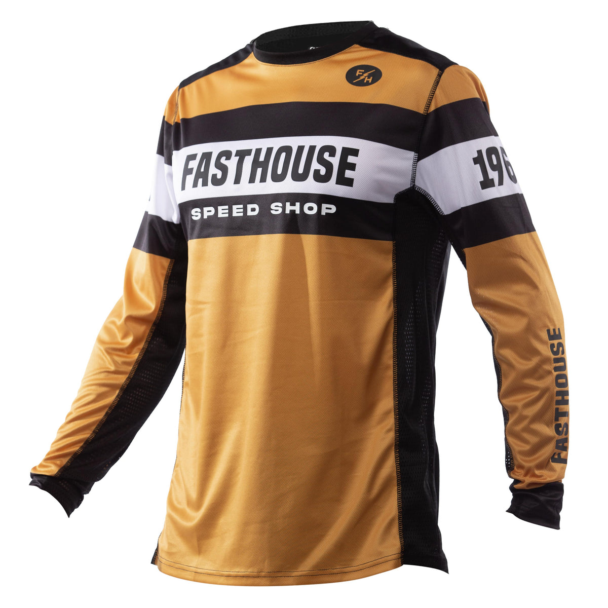 Grindhouse Analogue LS Jersey, Vintage Gold/Black