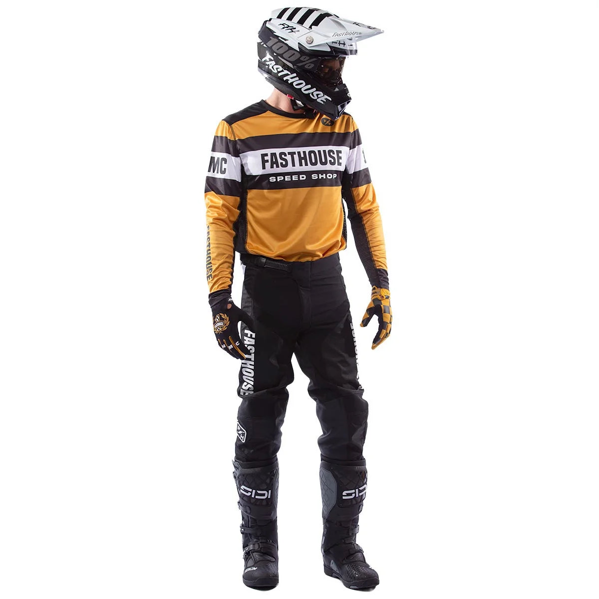 Grindhouse Analogue LS Jersey, Vintage Gold/Black