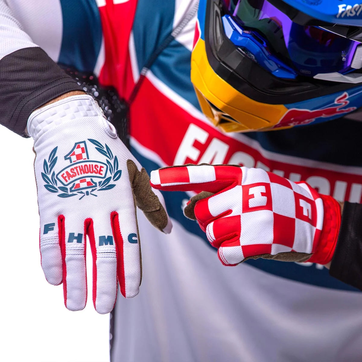 Speed Style Hero Glove, White/Red