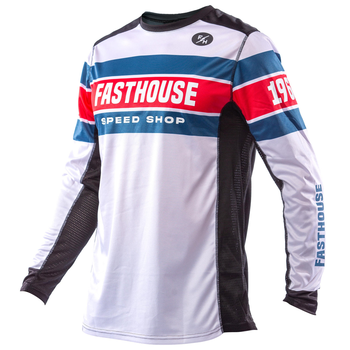 Grindhouse Analogue LS Jersey, White/Black